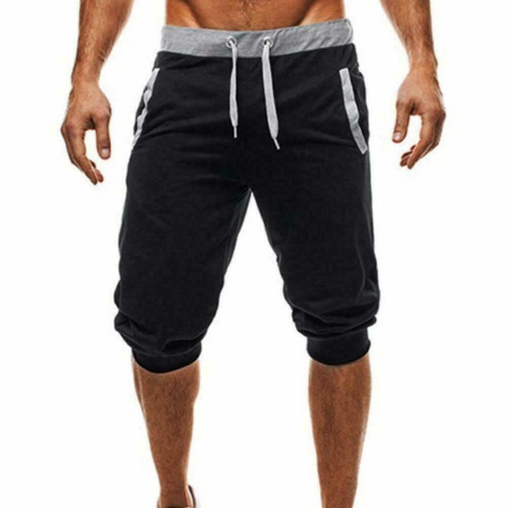 Mens Shorts Baggy Jogger Short Slacks Soft Cotton Trousers Shorts Men's Pants