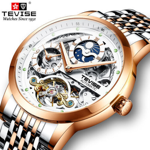 Tevez fashion men's fully automatic mechanical wrist watch