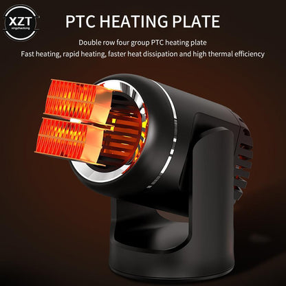 24v 130 Car Heater Portable Electric Heating Fan Defogger Defroster Demister Us