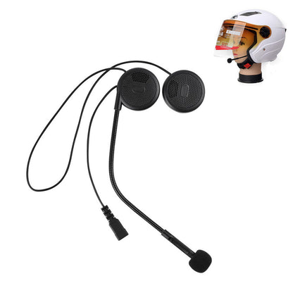 Rechargeable Motorcycle Helmet Headset Speaker Mic Bluetooth 5.0 Handsfree Music