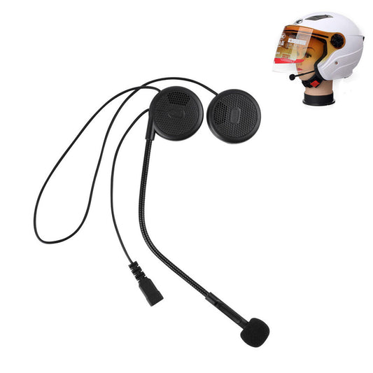 Rechargeable Motorcycle Helmet Headset Speaker Mic Bluetooth 5.0 Handsfree Music