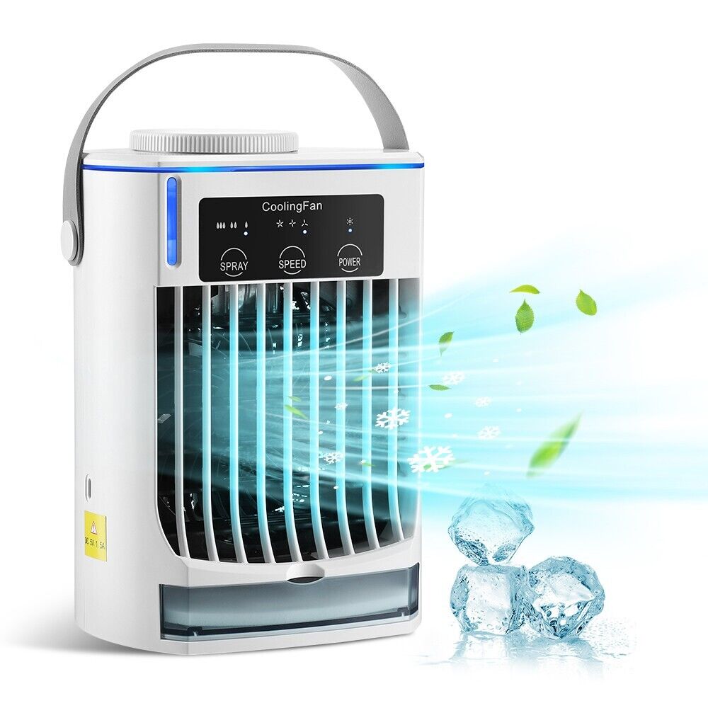 Mini Conditioner Air Cooler Portable Water Desktop Cooling Air Conditioning NEW
