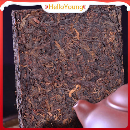 250g Yunnan Pu'er Tea Ripe Tea Brick Aged Old Brick Tea