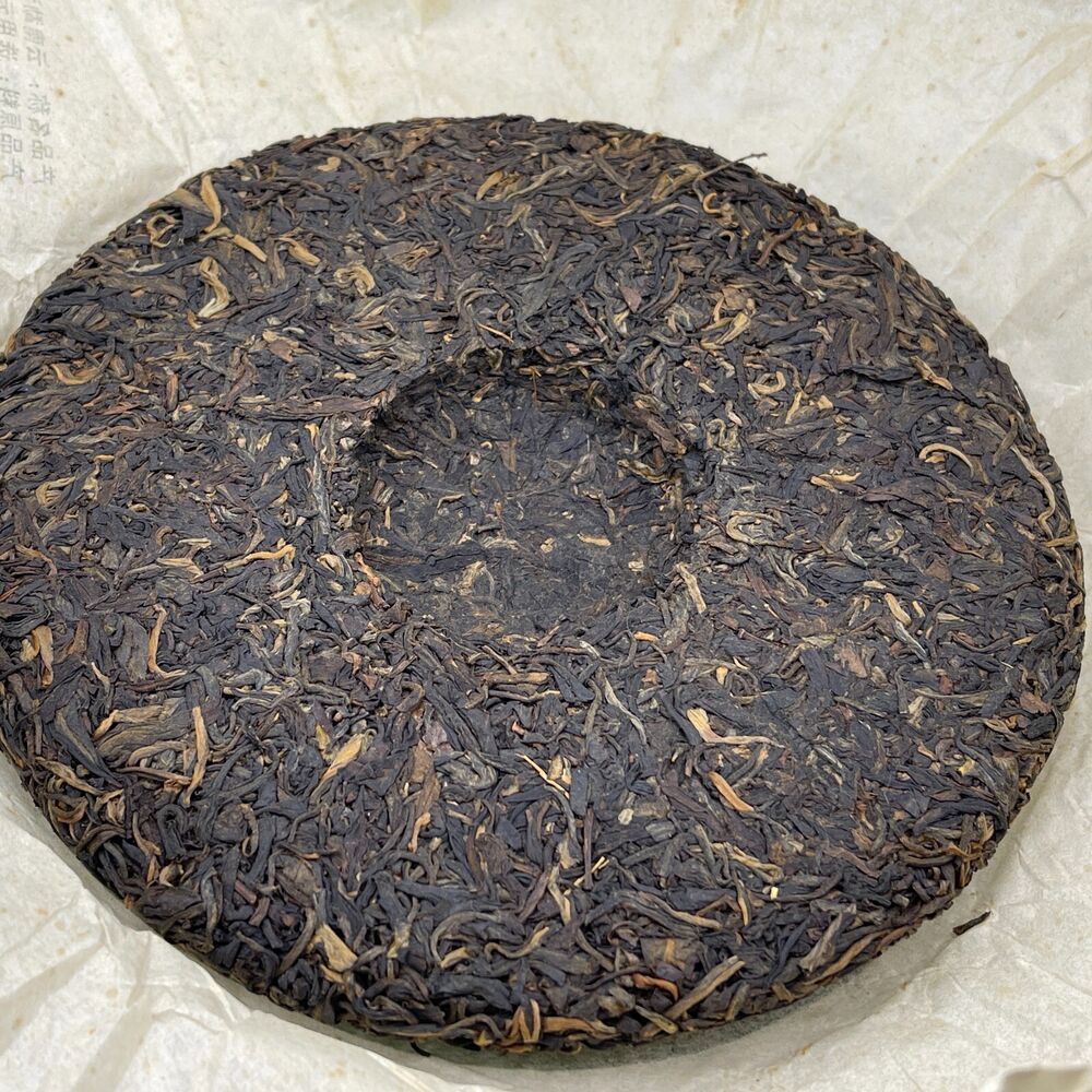 普洱茶，2009，老马内，布朗老茶棕色老茶，357g，生的