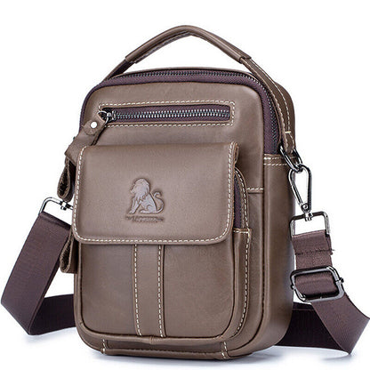 100% Genuine Leather Men's Messenger/Shoulder Bag Small Handbags Crossbody Bags