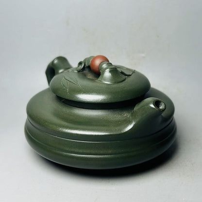 Vintage Chinese Yixing Purple Clay Teapot Zisha Ceremony Bamboo Tea Set Collect