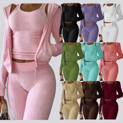 Jacket Tracksuit Two Piece Set 2 Pieces Sets Women Outfit Sweatsuit Jackets