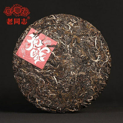 Haiwan Zodiac of Tiger Raw Puer Tea Blessings Yunnan Sheng Puerh Tea 400g