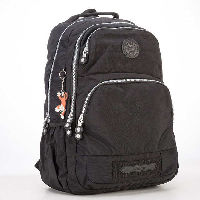 Nylon 18" Backpack Women's Large Capacity Travel Backpack Daypack School Bag