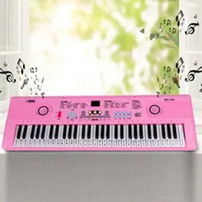 Electronic Piano 61 Keys Portable Digital Keyboard With Microphone Instrument