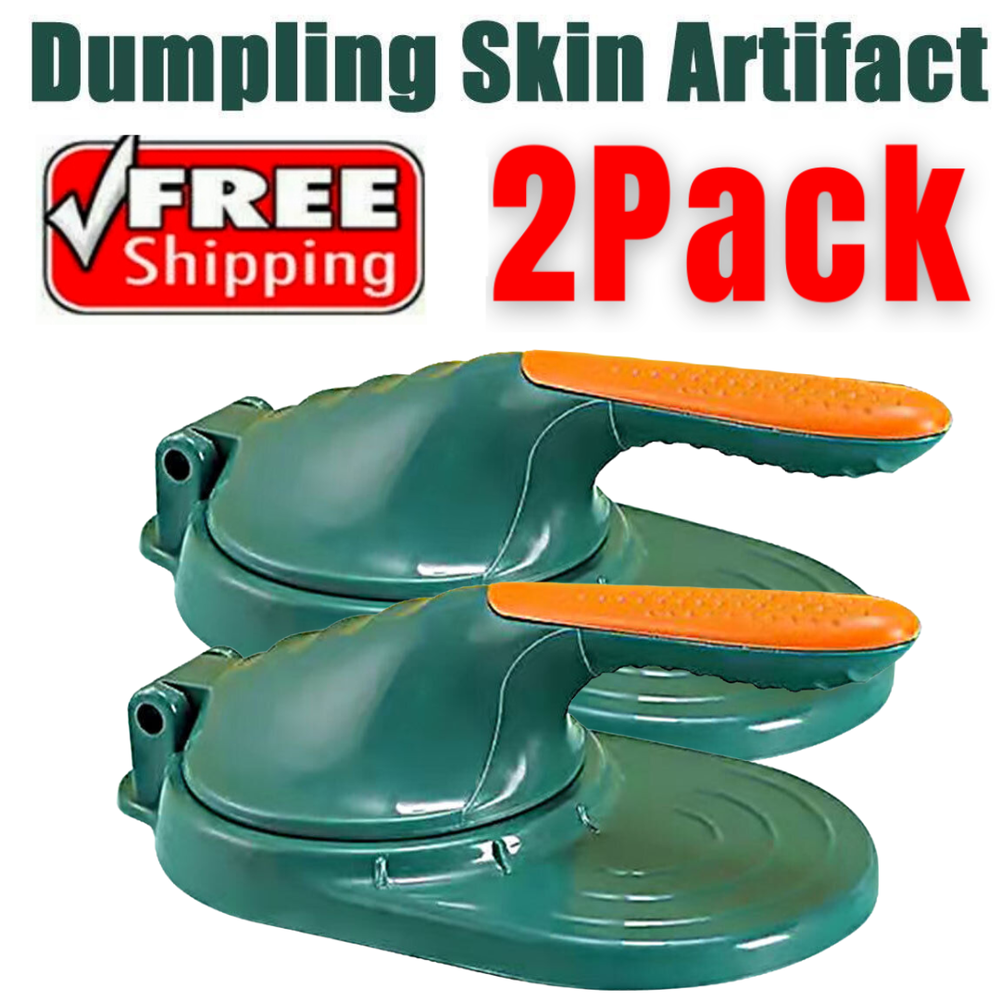 2 X Plastic Manual Dumpling Skin Mold Kitchen Lazy DIY Jiaozi Maker Dough Press
