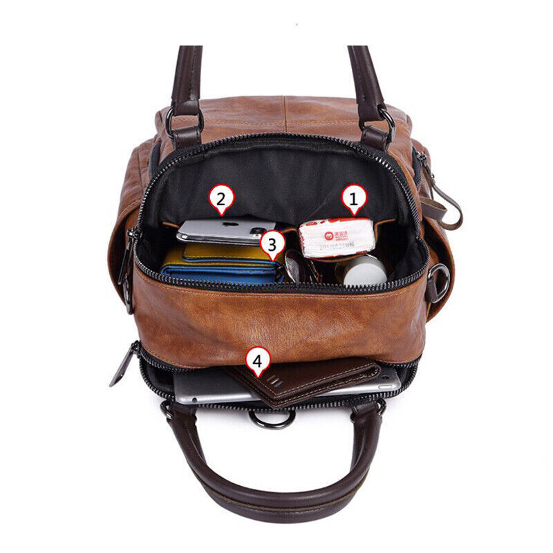Women Leather Shoulder Bag Handbags Messenger Top-handle Bags Travel