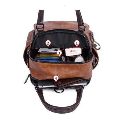 Women Leather Shoulder Bag Handbags Messenger Top-handle Bags Travel