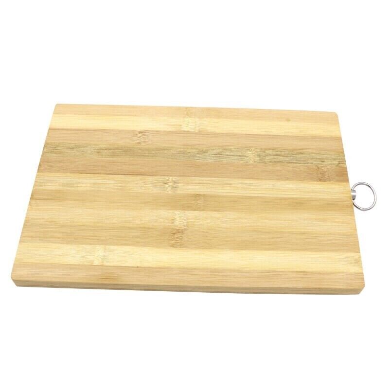 Cutting Board Bamboo Wood Light Organic Chopping Block Kitchen Tools 30x20x1.2cm