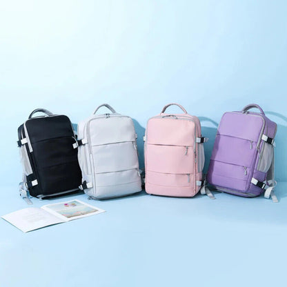 Women Travel Backpack Water Casual Daypack Bag USB Charging Port Backpack
