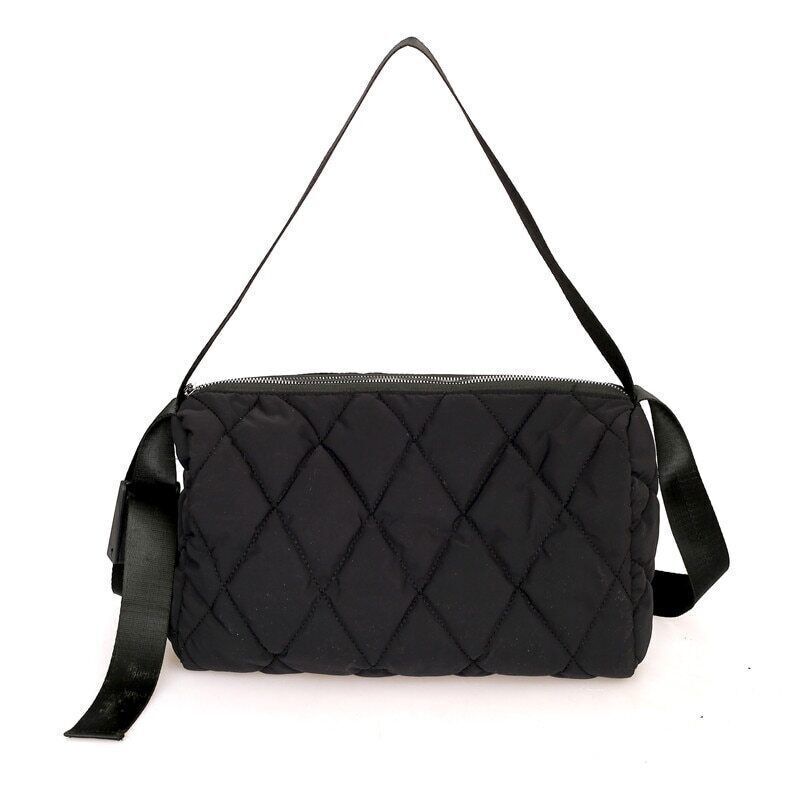 Black Quilted Bag Handbags Women's Bag Fashion All-Match Shoulder Bag Tote Bag