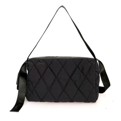 Black Quilted Bag Handbags Women's Bag Fashion All-Match Shoulder Bag Tote Bag