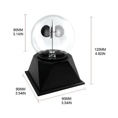 Crookes Radiometer Solar Power Glass Windmill 4 Spinning Vanes Decors 9x9x12.5cm