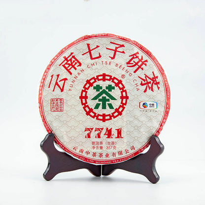 Classic 7741 Raw Pu-erh Sheng Cha 357g Cake Zhongcha Pu'er Puer Tea