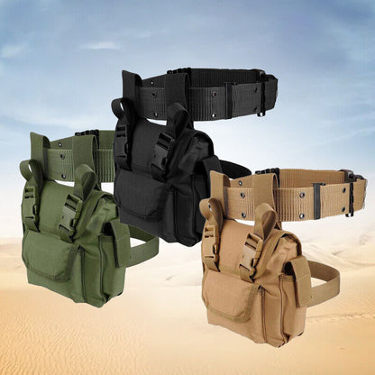 Outdoor Multi-function Leg Bag Tactical Waist Belt Pouch Accessories Tools Bag