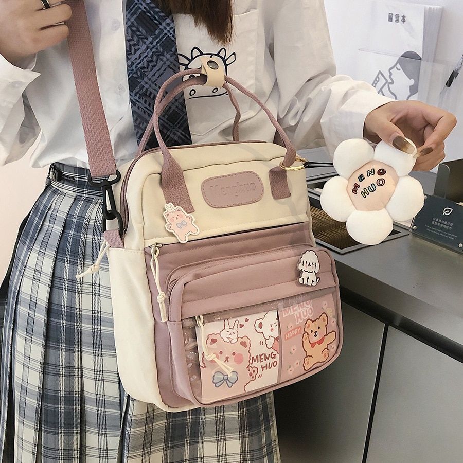 Backpacks Waterproof Nylon Small Shoulder Bags Schoolbags Travelling 24*9*26 CM