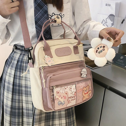 Backpacks Waterproof Nylon Small Shoulder Bags Schoolbags Travelling 24*9*26 CM