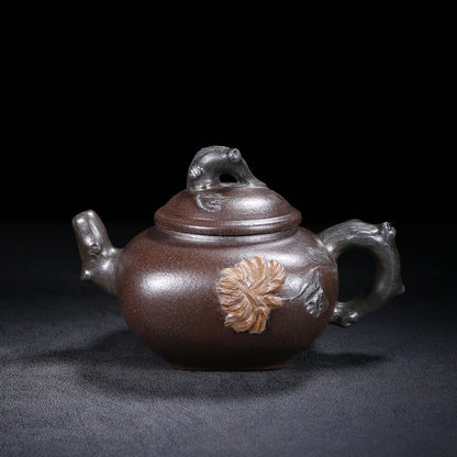 Chinese Yixing Zisha Clay Handmade Exquisite Teapot （南瓜 底款：蒋蓉）