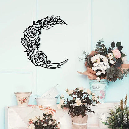 Moon Phase Wall Art Boho Moon Wall Home Decor Hanging Moon Wall Decor Metal Wall