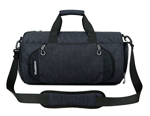Gym Sports Small Duffel Bag for Men and Women with Shoes X-Small, Black/Black