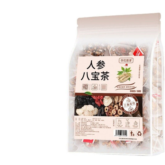 125g/25 Bags Ginseng Eight Treasure Tea Chinese Wolfberry Yam Five Treasure Tea