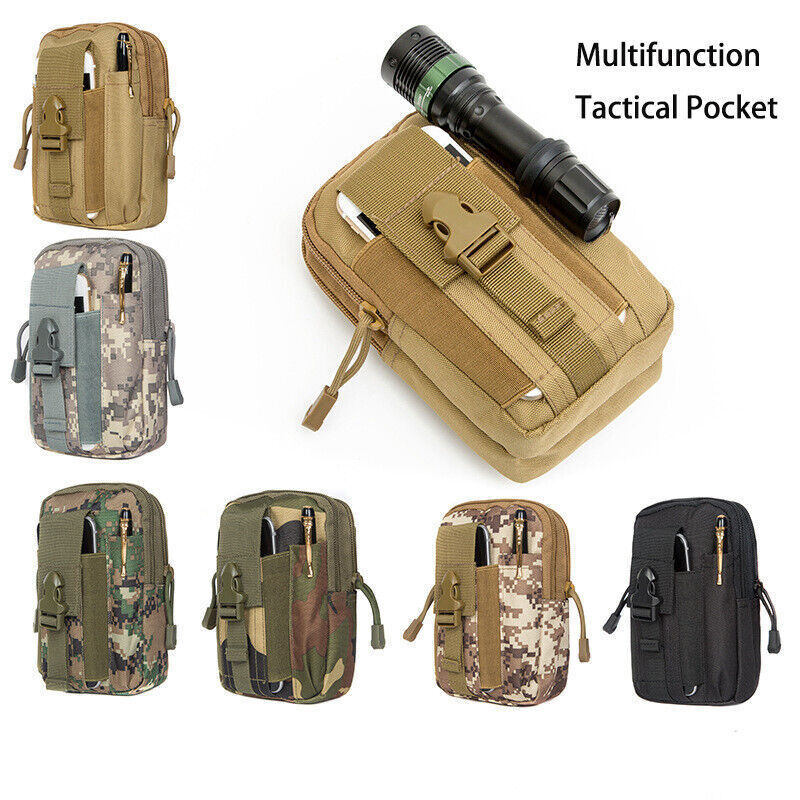 Men Tactical Bag Belt Waist Pack Pouch Military Running Pocket Camping Tool Bags