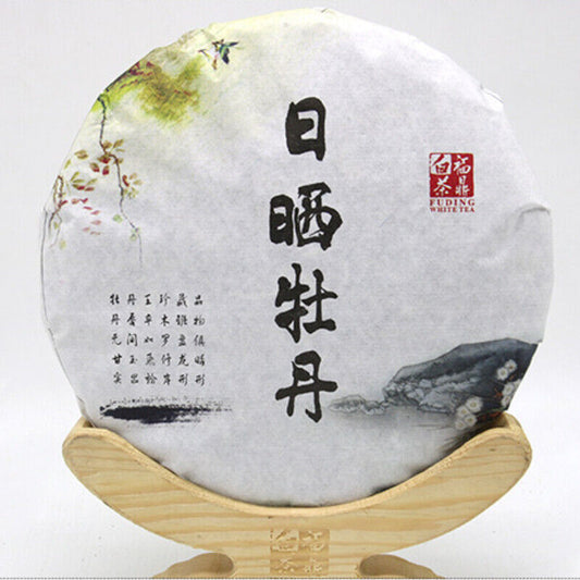 350g 2017 Organic White Tea Cake First Class Peony White Tea Floral Aroma Tea