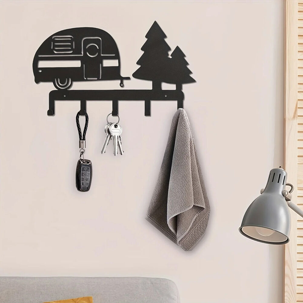 CIFBUY Metal Key Rack Holder - Household Multi-Purpose Clothes Bag Key Hooks