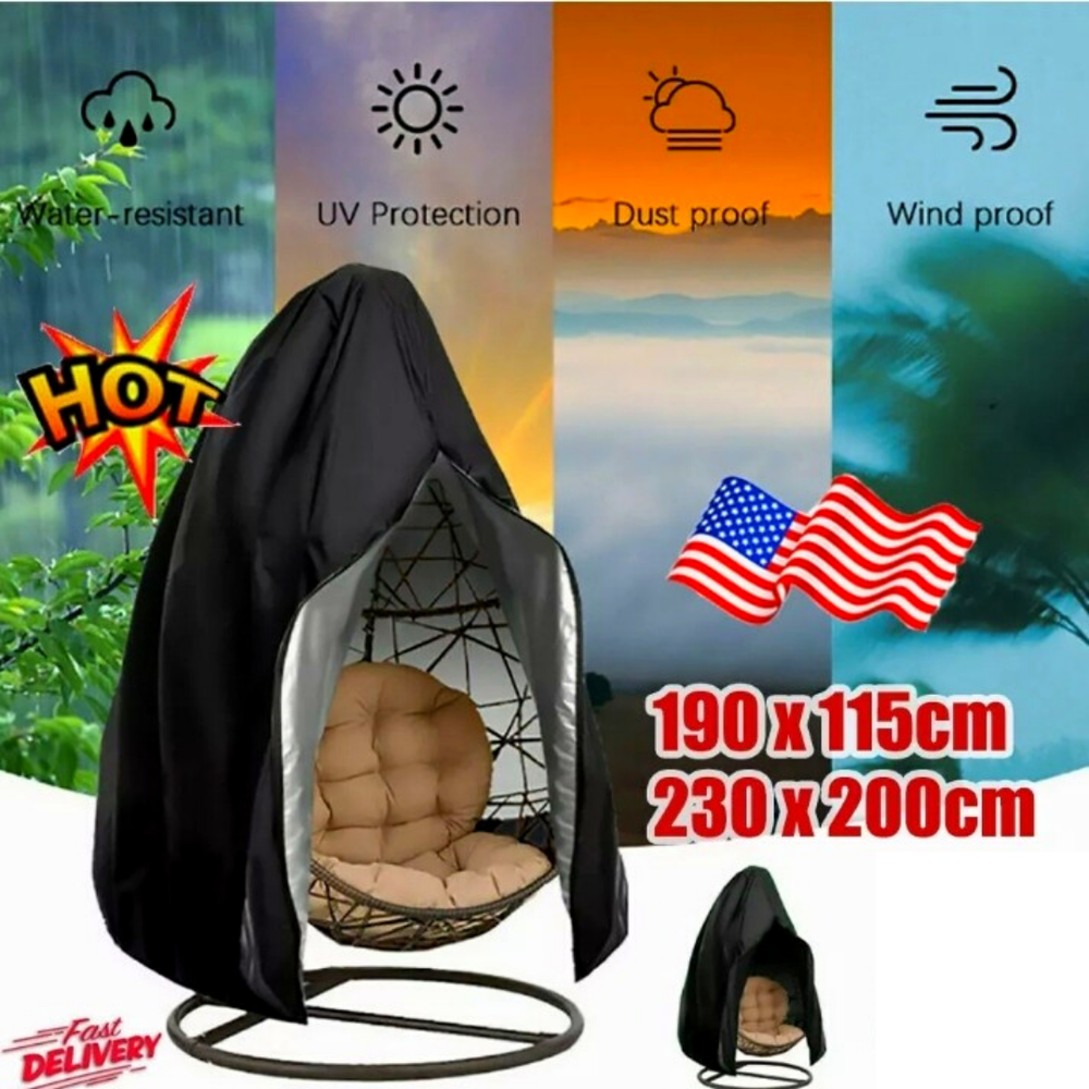 Funda Cover Para Silla De Patio Tipo hamaca y Asiento de columpio Impermeable