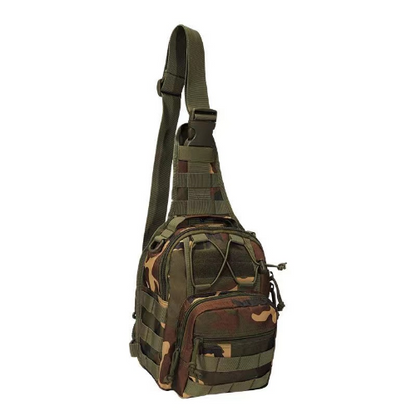 Men's Tactical Chest Bag Outdoor Hiking Climbing Backpack 600D Shoulder Bag
