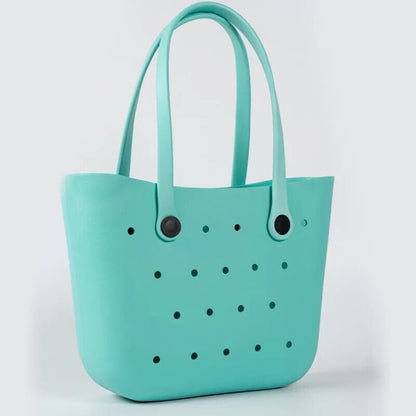Beach Tote Bag Rubber Basket Travel Beach Pool Sports Outdoor Shoulder HandBag