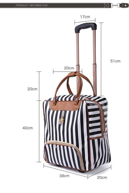 Women Travel Business Boarding Bag Wheels Bags Travel Luggage Girl Suitcase Bag