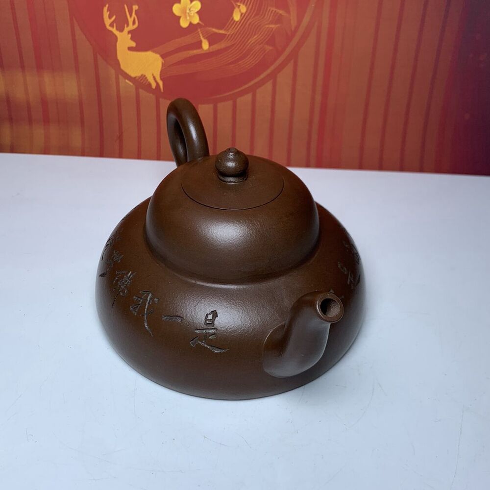 Vintage Chinese Yixing Purple Clay Teapot Zisha Ceramic Gourd Teaware Collection