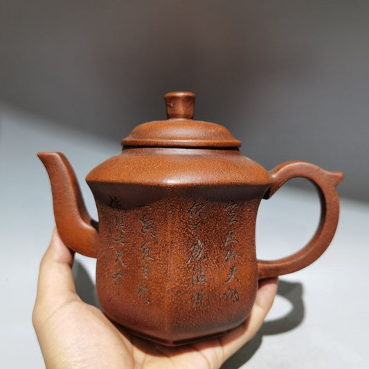 vintage chinese yixing purple clay teapot zisha ceremony teaware collection rare