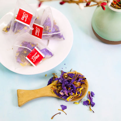 FullChea - 25 pcs Egyptian Blue Lotus Flower Tea Bags Premium Lotus Herba Tea