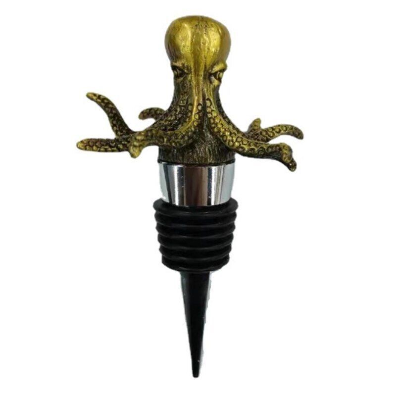 Wine Stoppers Animal Flamingo Octopus Mermaid Owl Bottle Cork 10-11cm Metal Zinc