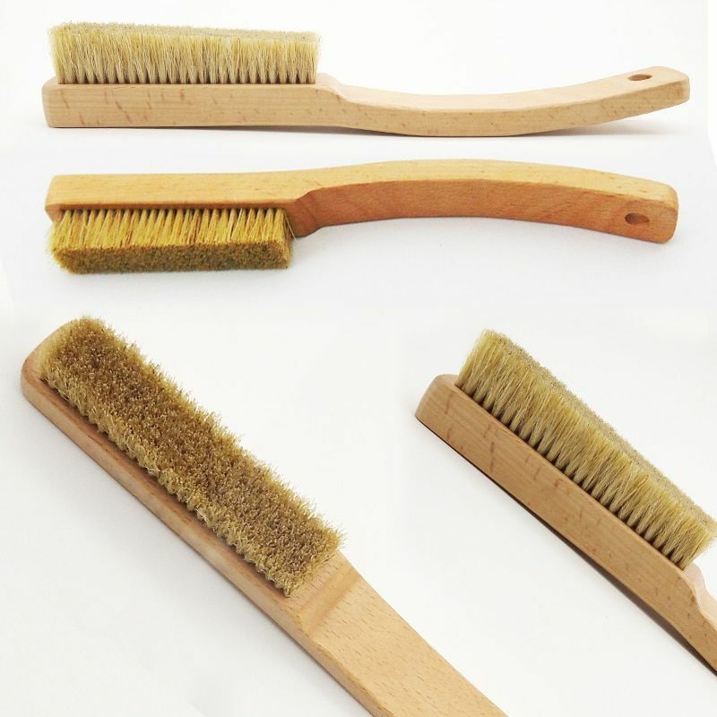 Indoor Bouldering Brush Rock Climbing Wall Tool Natural Boars Hair Wooden Handle