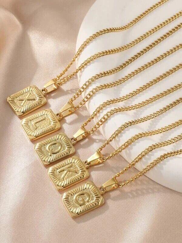 Cadenas De Oro 14k ® Joyeria Para Hombre Mujer Gargantilla Collar Con Iniciales