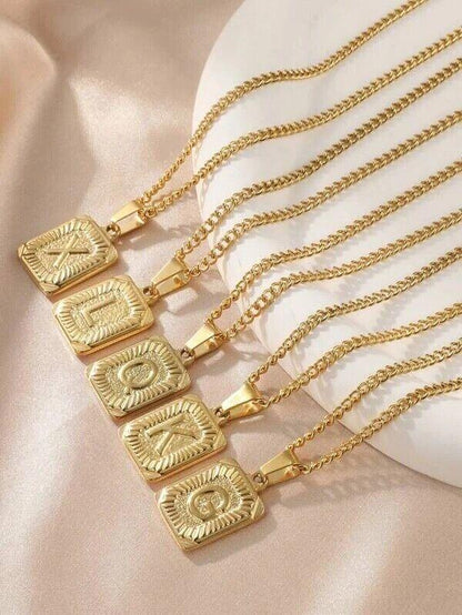Cadenas De Oro 14k ® Joyeria Para Hombre Mujer Gargantilla Collar Con Iniciales