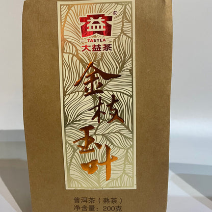 Golden Leaf * 2011 TAETEA Menghai Dayi Tea Aged Puer Pu'er Ripe Loose Tea 200g