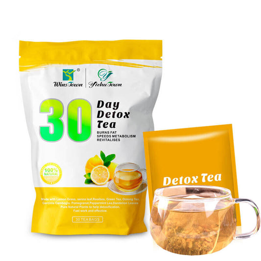 Lemon Flavor 30Days Detox Slimming Tea Loss Weight Boost Metabolism 3g*30bags