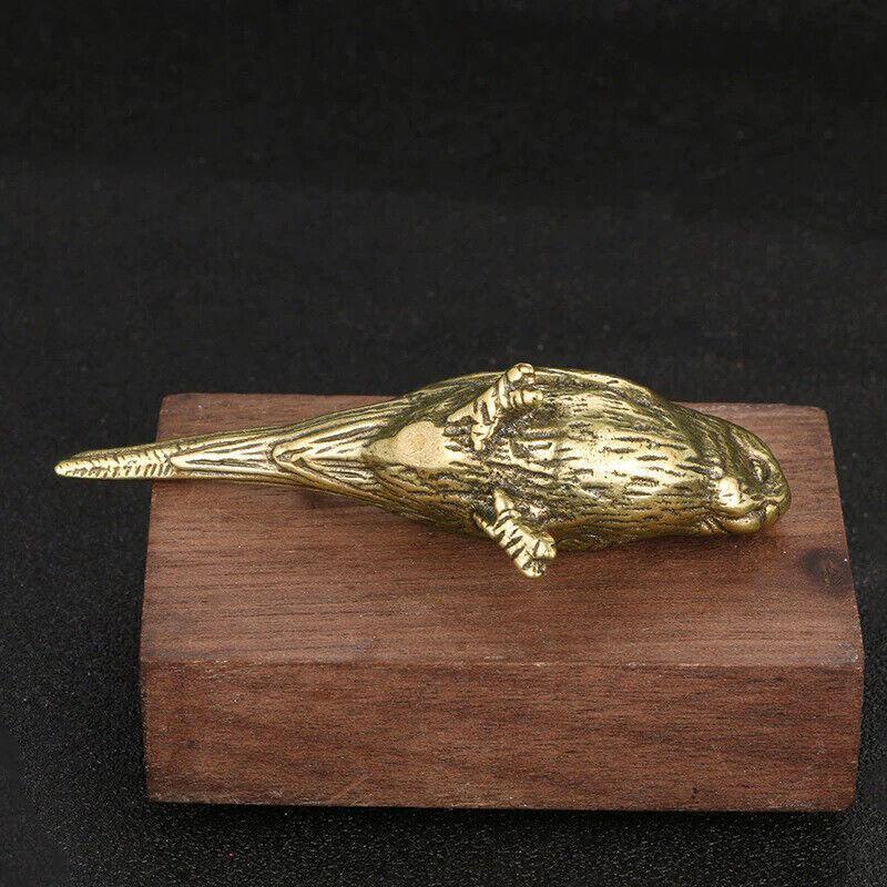 Metal Budgie Figurine Desk Ornament Statue Sculpture Parakeet Budgerigar Parrot