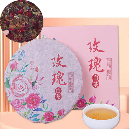 Yunnan Rose White Tea Cake Spring Tea Heavy Petal Rose Season Tea Rose Tea 100g