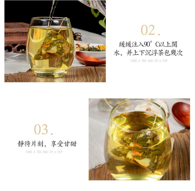 Chinese Herbal Tea Bags Oolong Tea Osmanthus Flowers Snow3g X 20 Bags 60g-