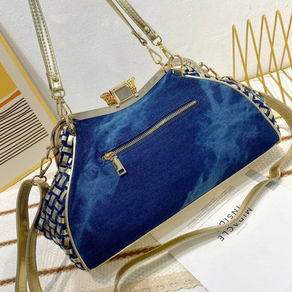 Denim Women Purses Handbags Jeans Crossbody Bag Shoulder Bag Evening Party Bag
